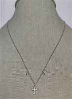 Collana Sangiorgi Preziosi Donna PREZIOSI SANGIORGI CROCE BIANCA in Oro bianco Diamante PS156641